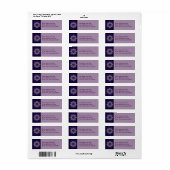 Vredesbloem met patroon etiket (Full Sheet)