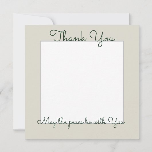 Vredesbloem Tekening Cute Boho Hippie Bloemen Kuns Bedankkaart (Achterkant)