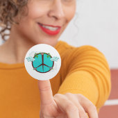 Vredesbloemen Ronde Sticker