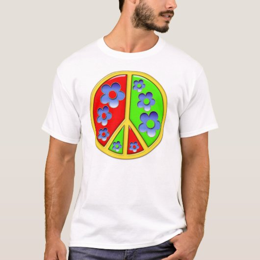 Vredesbloemen T-shirt (Voorkant)