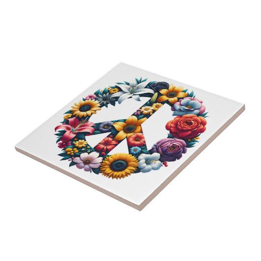 Vredesbloemen Tegeltje (Zijkant)