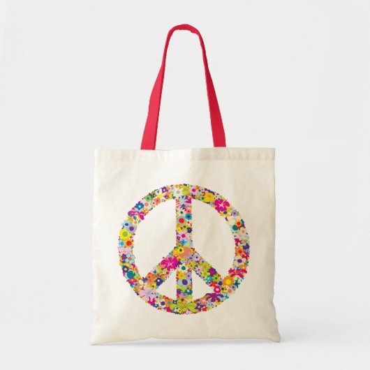 Vredesbloemen Tote Bag (Voorkant)