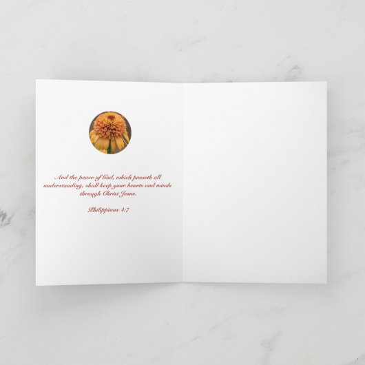 "Vredesbloesems" Notitiekaartje (Binnen)