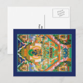 Vredesboeddha: Akshobhya: Tibetan Thangka: Briefkaart (Voorkant / Achterkant)