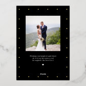 Vredesboom ECHTE FOILIE Moderne Kerst Foto Kaart (Achterkant)