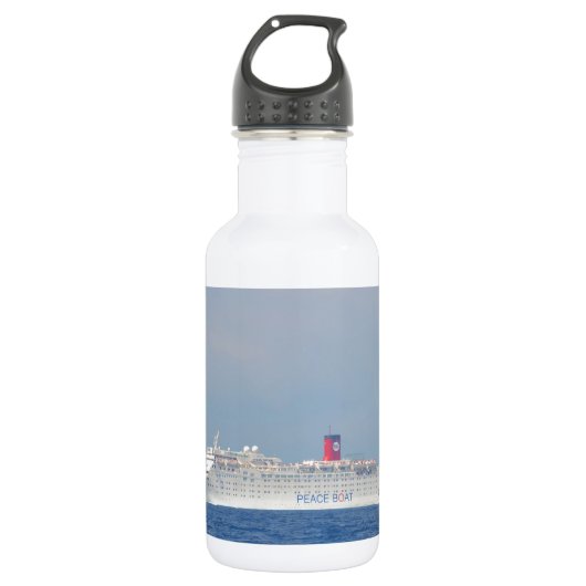 Vredesboot Waterfles (Voorkant)