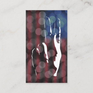 vredesbord amerikaanse vlag bokeh visitekaartje