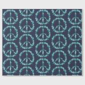 Vredesbord, blauw cadeaupapier (Vlak)