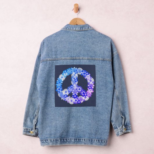 Vredesbord Blauw en Paarse Denim Jacket (Hangar)
