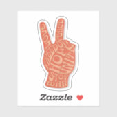 Vredesbord Custom-Cut Vinyl Sticker (Vel)