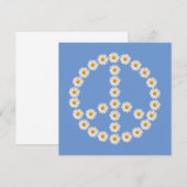 vredesbord daisies daisy boho kaart (Voorkant / Achterkant)