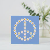 vredesbord daisies daisy boho kaart (Staand voorkant)