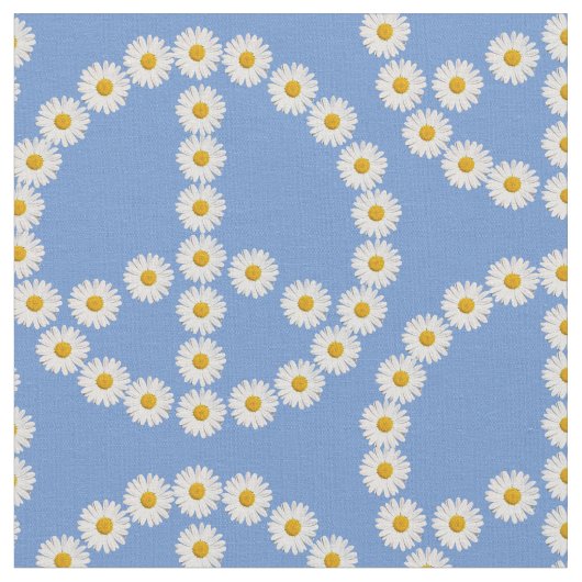 vredesbord daisies daisy boho stof (Close Up)