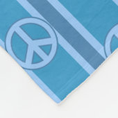 Vredesbord gestreept fleece deken (Hoek)