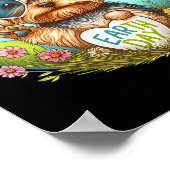Vredesbord Hand Yorkshire Terrier Kinder Mannen vr Poster (Hoek)
