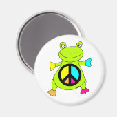 Vredesbord Kikker Ronde Magneet (Voorkant / Achterkant)