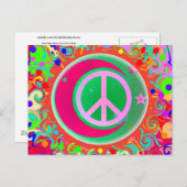 Vredesbord, maan, sterren en alles briefkaart (Voorkant / Achterkant)