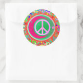 Vredesbord, maan, sterren en alles ronde sticker (Tas)