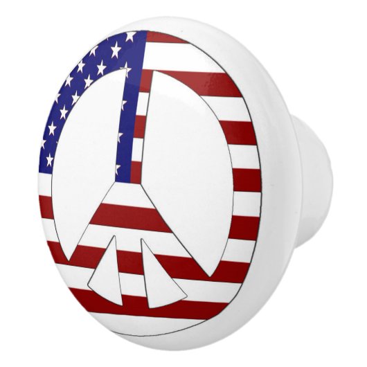 Vredesbord met keramische vlaggenknop keramische knop (Rechts)