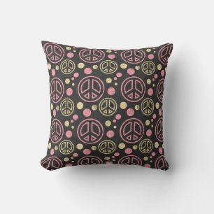 Vredesbord met Polka Dots Pillow Kussen