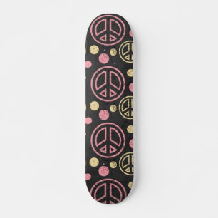 Vredesbord met pooldots Skateboard