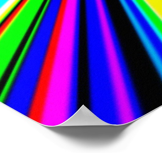 Vredesbord met Supernova achtergrond Poster (Hoek)