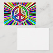 Vredesbord - Rainbow Supernova Achtergrond Visitekaartje (Voorkant / Achterkant)