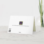 Vredesbord  Roze Bloemen Inspirerend Plezier Kaart (Achterkant)