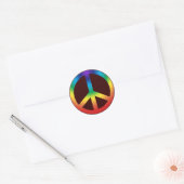 Vredesbord sticker Chakra Kleuren (Envelop)
