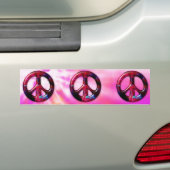 Vredesbord voor Cool Tie Dye Space Nebula Bumpersticker (Op auto)