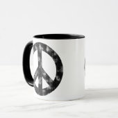 Vredesbord zwart — versteld mok (Voorkant links)