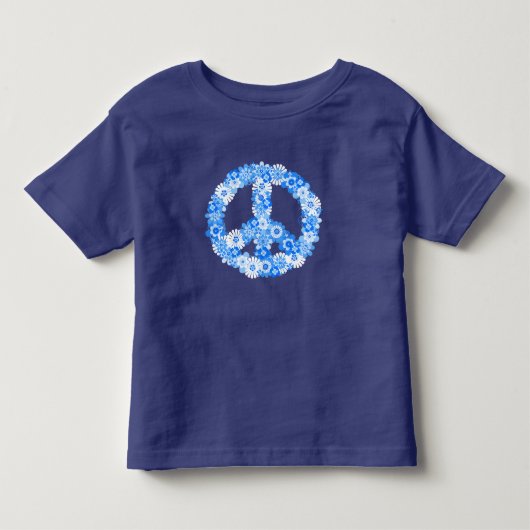 Vredesbordblauw Kinder Shirts (Voorkant)