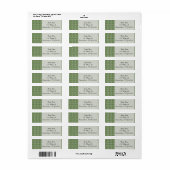 Vredesborden op Vakantie Pine Green Etiket (Full Sheet)