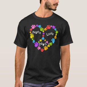 vredesbordpootjes! Rainbooghart! T-shirt