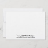 Vredesborduitnodiging - Teen Kaart (Achterkant)