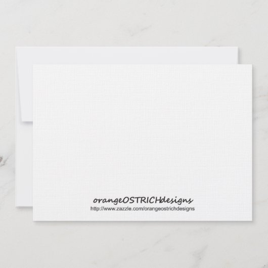 Vredesborduitnodiging - Teen Kaart (Achterkant)