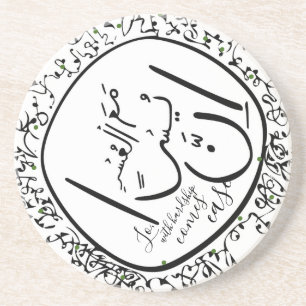 Vredesbrenger Zandsteen Onderzetter