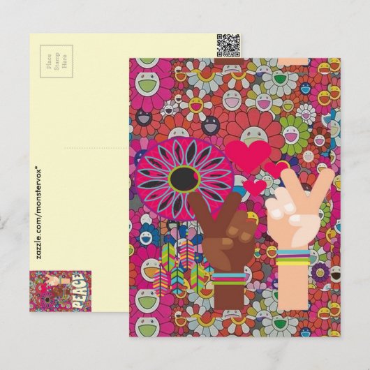 VredesBriefkaart Briefkaart (Voorkant / Achterkant)