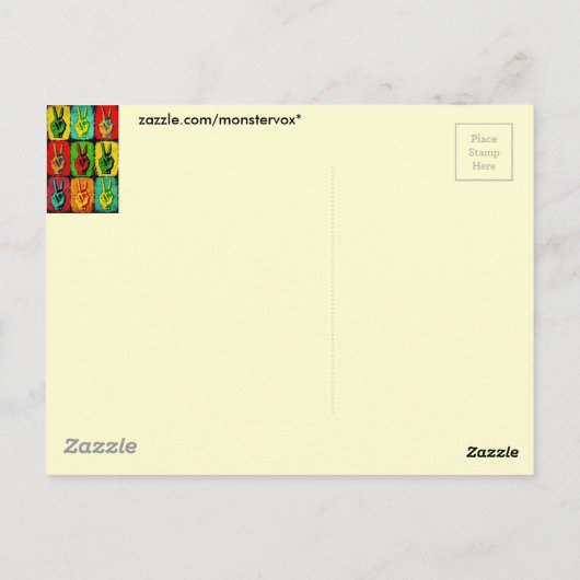 VredesBriefkaart Briefkaart (Achterkant)