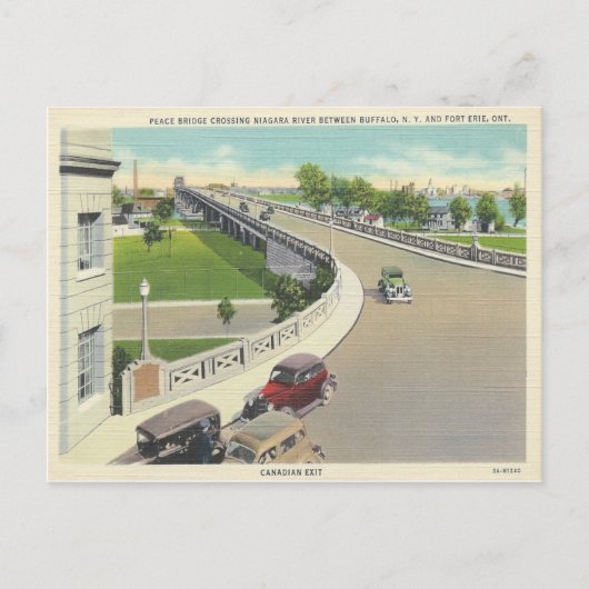  vredesbrug langs New York, Ontario Briefkaart (Voorkant)