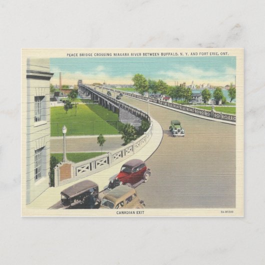  vredesbrug langs New York, Ontario Briefkaart (Voorkant)