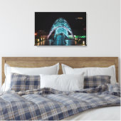 Vredesbrug, Tbilisi, Georgië Canvas Afdruk (Insitu (Slaapkamer))