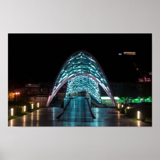 Vredesbrug, Tbilisi, Georgië Poster (Voorkant)