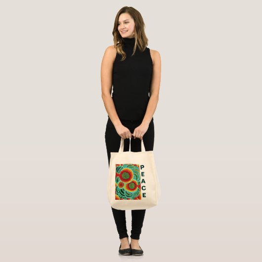 Vredesbubbels Tote Bag (Voorkant (model))