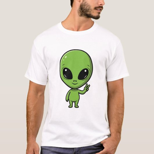 Vredesbuitenaards wezen t-shirt (Voorkant)