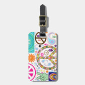 Vredescollage Bagagelabel (Voorkant verticaal)