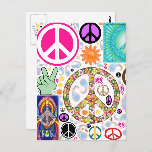 Vredescollage Briefkaart (Voorkant / Achterkant)