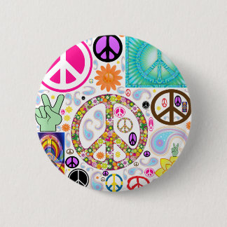 Vredescollage Ronde Button 5,7 Cm