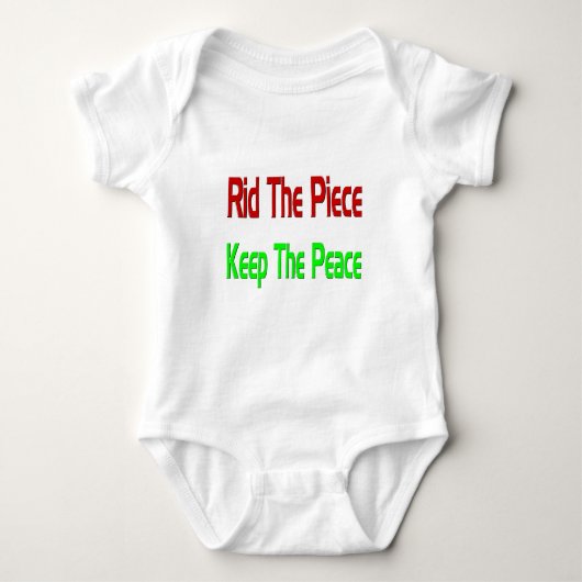 Vredesdag baby t-shirt (Voorkant)