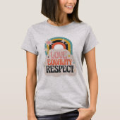 Vredesdag liefde Regenboog T-shirt (Voorkant)
